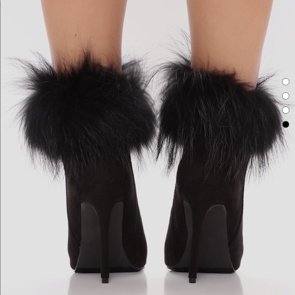 Natasha Faux Fur Fashionnova Booties - Picture 2 of 2
